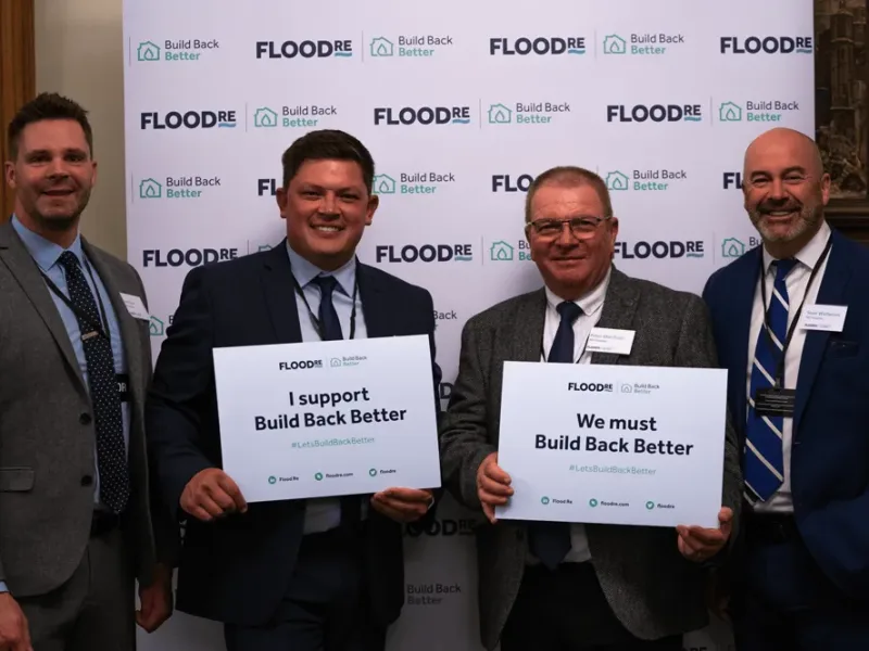 FloodRe stage Parliamentary launch of Build Back Better