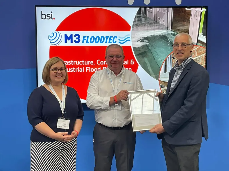 UPDATE: M3 Floodtec awarded BSI Standard BS851188